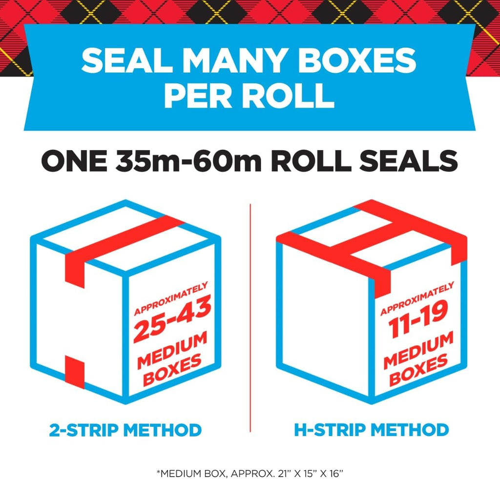 Scotch Heavy Duty Shipping Packing Tape, Clear, 1.88 in. x 38.2 yd. | Shipping and Packaging Supplies, 1 Tape Roll with Dispenser