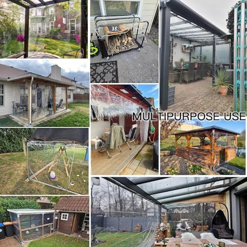 lc&qs clear tarps heavy duty pvc, transparent tarp, view 9
