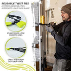 twisted goat industrial twist ties - heavy duty showing dimensions