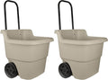 suncast 2-pack multipurpose rolling lawn and garden utility, main product view