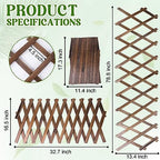 wood lattice fence panels for outside 13.4"x78.8" expandable shown in use
