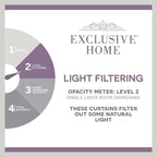 Exclusive Home Cabana Solid Indoor/Outdoor Light Filtering Hook-and-Loop Tab Top Curtain Panel Pair, 54"x63", Cloud Grey