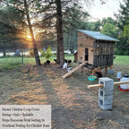 bird netting for chicken coop 25x50 ft, 1", side view