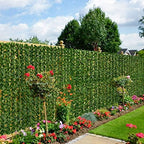 dearhouse artificial ivy privacy fence wall screen, 59x137.8inch shown in use