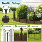 garden fence 20 panels, 17 in h above, package contents