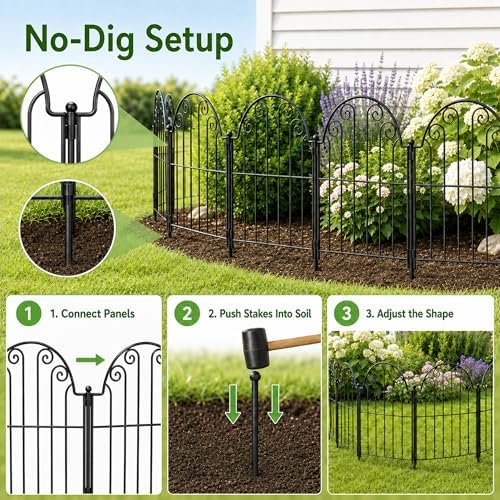 garden fence 20 panels, 17 in h above, package contents