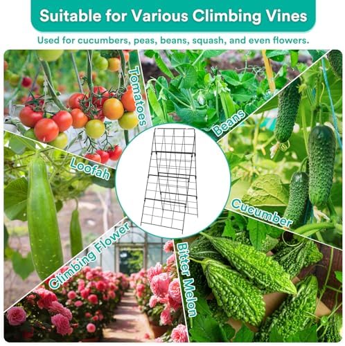2packs 17 x 42 inch garden trellis for showing dimensions