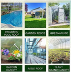 two pieces 8mm twin wall polycarbonate greenhouse panels, package contents