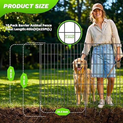 toolterritary 10 panels no dig decorative garden fence shown in use