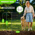 toolterritary 10 panels no dig decorative garden fence shown in use