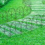 shoplala garden fence animal barrier (10 panels) 12in(l), front angle view