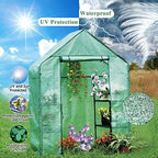 56x30x76 portable walk-in greenhouse for outdoors, plant house, close-up detail