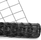 Fencer Wire Vinyl Coated 16 Gauge Welded Fence Wire Roll, Mesh Size 2-Inch x 3-Inch, Black Metal Garden Fencing Wire Grid Hardware Cloth, Multiple Use for Home Improvement
