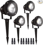 EAGLOD 20W Led 12V AC/DC Flag Spotlights Outdoor Landscape Lights,Low Voltage Landscape Lighting,IP65 Waterproof Flag Lights for Yard Wall Mounted Light 5000K Daylight Lawn Decorative 4Pack