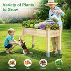 mixc 331lb capacity sturdy wooden raised garden bed on a desk or shelf