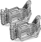 5/16 Inch 8mm Plants Vines Stakes Galvanized Steel Clips Garden Support Stakes Joints Climbing Vine Trellis Clips Plant Climbing Frame Buckles for Tomato Cucumber Eggplant Vine Vegetable,20 PCS