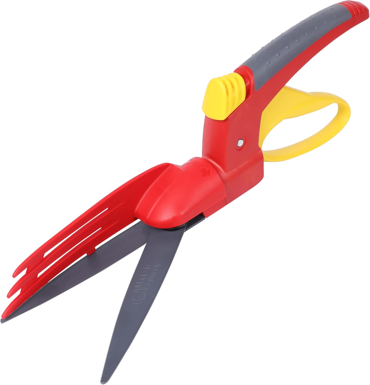 Wolf-Garten RILL Comfort Single Hand Grass Shears, Red, 39.2x2.47x2.5 cm