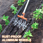 baraystus rotary cultivator garden rotary tiller adjustable stainless, side view