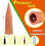 Plant Self-Watering Stakes-15 Pack Terracotta Automatic Plant Waterer Devices Auto-Water Irrigation System for Indoor/Outdoor Plants