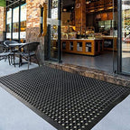 outside rubber floor mats anti slip commercial resturant shown in use