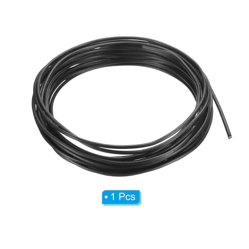 PATIKIL 2mm Bonsai Training Wire, 1 Roll Floral Wire Stems Anodized Aluminum Tree Wire 16.4 Feet Total for Gardening Branch Fixing, Black | Floral Wire Stems, Anodized Aluminum Tree Wire for Gardening Branch Fixing