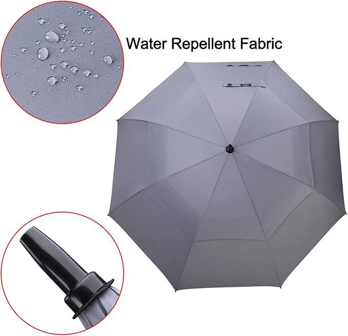 G4Free 47/54/62/68/72 Inch Automatic Open Golf Umbrella Oversize Extra Large Double Canopy Vented Windproof Waterproof Stick Umbrellas