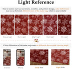 Xmas Snowflake Runner Rug 3x8 Red Washable Non Slip for Hallway | Soft,Low Pile,Snowflake Holiday Decor,for Kitchen,Hallway,Entryway,Laundry Room,Narrow Spaces