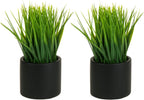 mygift tabletop artificial grass plants decorative faux greenery, main product view