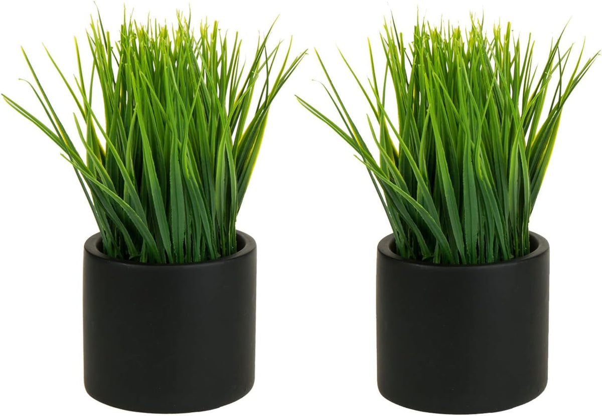 mygift tabletop artificial grass plants decorative faux greenery, main product view