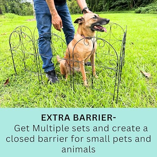 shoplala garden fence border animal barrier (10 panels) on a desk or shelf