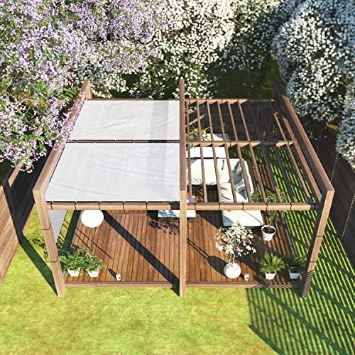 colourtree 5' x 10' white fence screen privacy on a desk or shelf