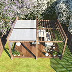 colourtree 5' x 10' white fence screen privacy on a desk or shelf