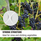 5x350ft garden trellis netting - heavy-duty polyester outdoor, side view