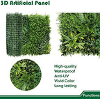 artificial grass wall panels 40"x40"-1pack greenery backdrop faux on a desk or shelf