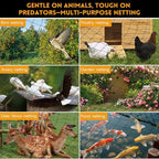 heavy duty bird netting for garden with 1", package contents