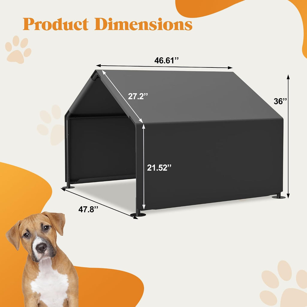 dog shade shelter pet tent outdoor, outside dog shown in use