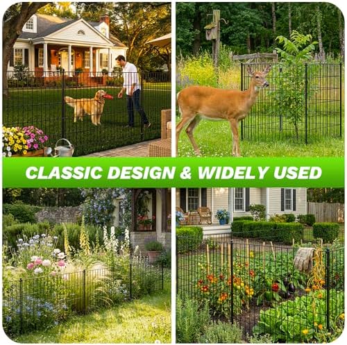 toolterritary 5 panels no dig decorative garden fence on a desk or shelf