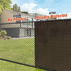 icover 4x50ft privacy screen fence, outdoor fencing panels shown in use