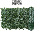 e&k sunrise 3 pcs 3'x8' faux laurel leaf, close-up detail