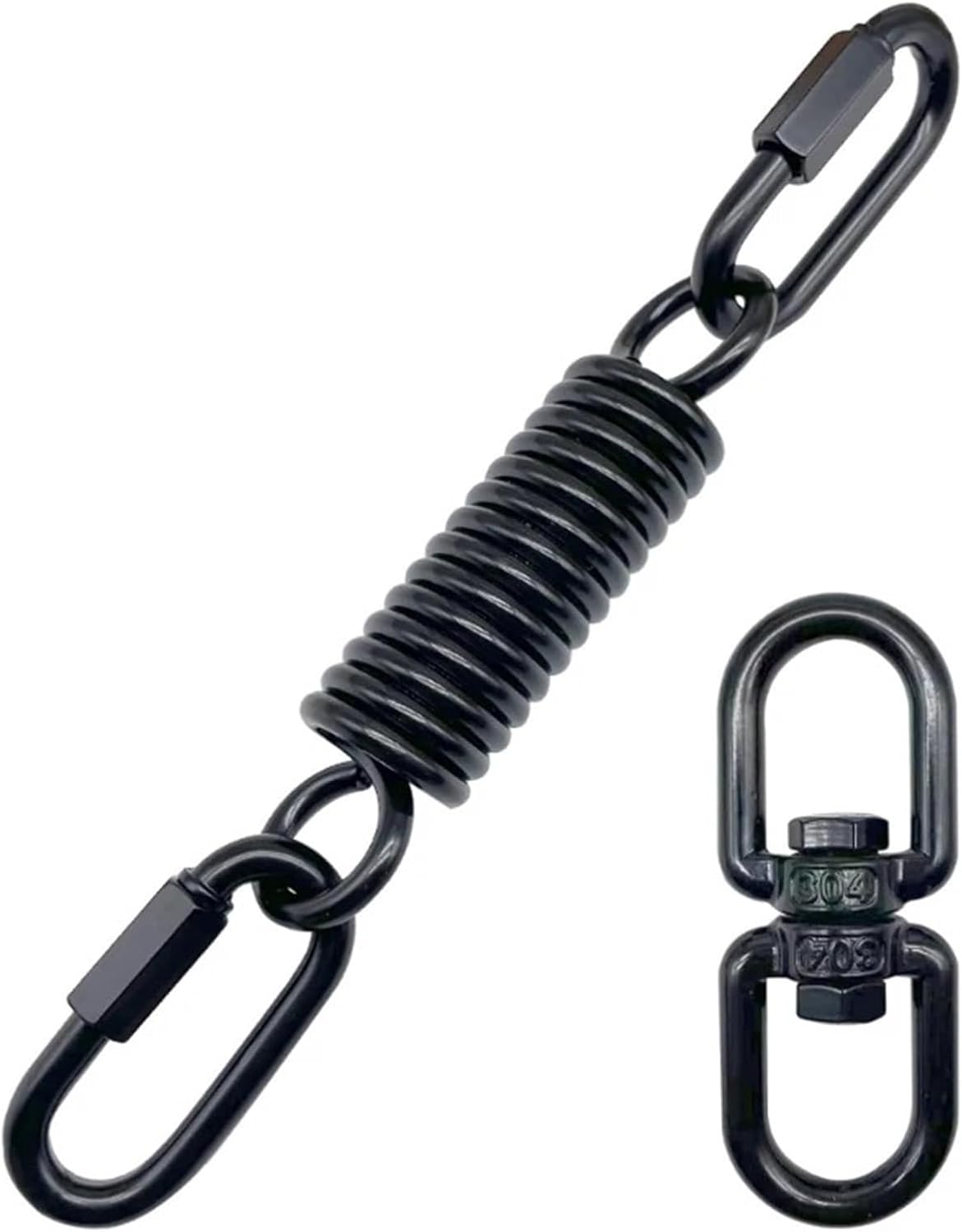 Hammock Chair Spring Upgrades 360 Rotating Spring With Carabiners Shock Absorption For Hammock Chair