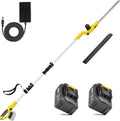 20V Cordless Pole Hedge Trimmer, 15 Ft Reach, 2 x 4.0Ah Batteries | 20V Power with 2x4Ah Batteries, 9" Hedge Blade & Grass Shear, Multi-Angle Head, Up to 2800RPM for Shrubs and Lawn Edges