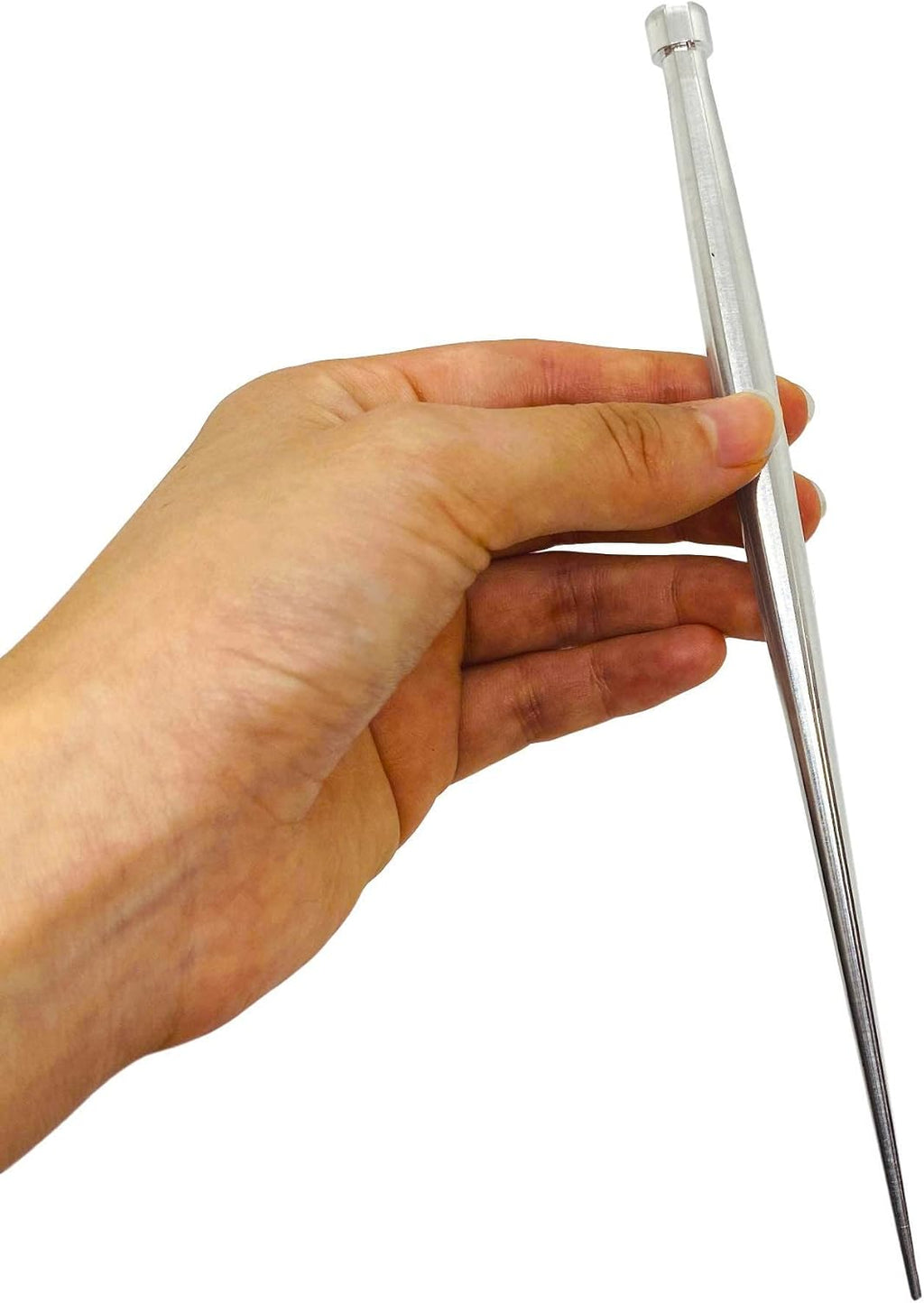 KAKURI Bonsai Root Hook, 7.8" Professional Gentle Bonsai Root Pick Tool, Lightweight Japanese Aluminum, Silver, Made in JAPAN