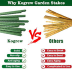 7Feet Garden Stakes Sturdy Plant Sticks Support Tomato Stakes for Vegetable Pack of 20
