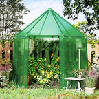 happygrill greenhouses for outdoors, portable greenhouse with pe, side view