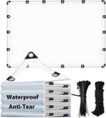 clear tarps heavy duty waterproof - 8x10ft clear, main product view