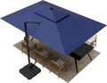 9x12ft navy blue cantilever outdoor patio umbrella with, main product view