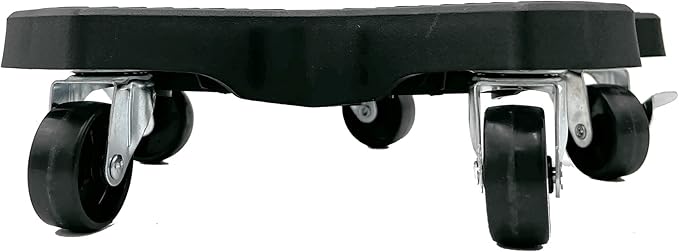 Bosmere 14" Plant Caddie - Heavy-Duty Rolling Plant Stand with Locking Wheels, 500 lb Capacity – Durable Plant Caddy for Indoor/Outdoor Use, Charcoal