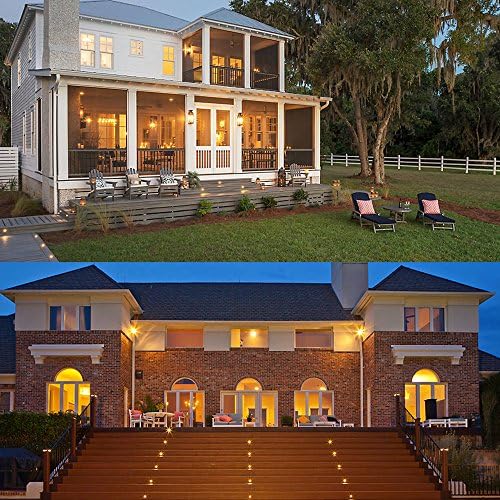 led deck lights kit 12v low voltage waterproof, front angle view