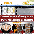 amgo 4' x 25' fence privacy screen, heavy, side view