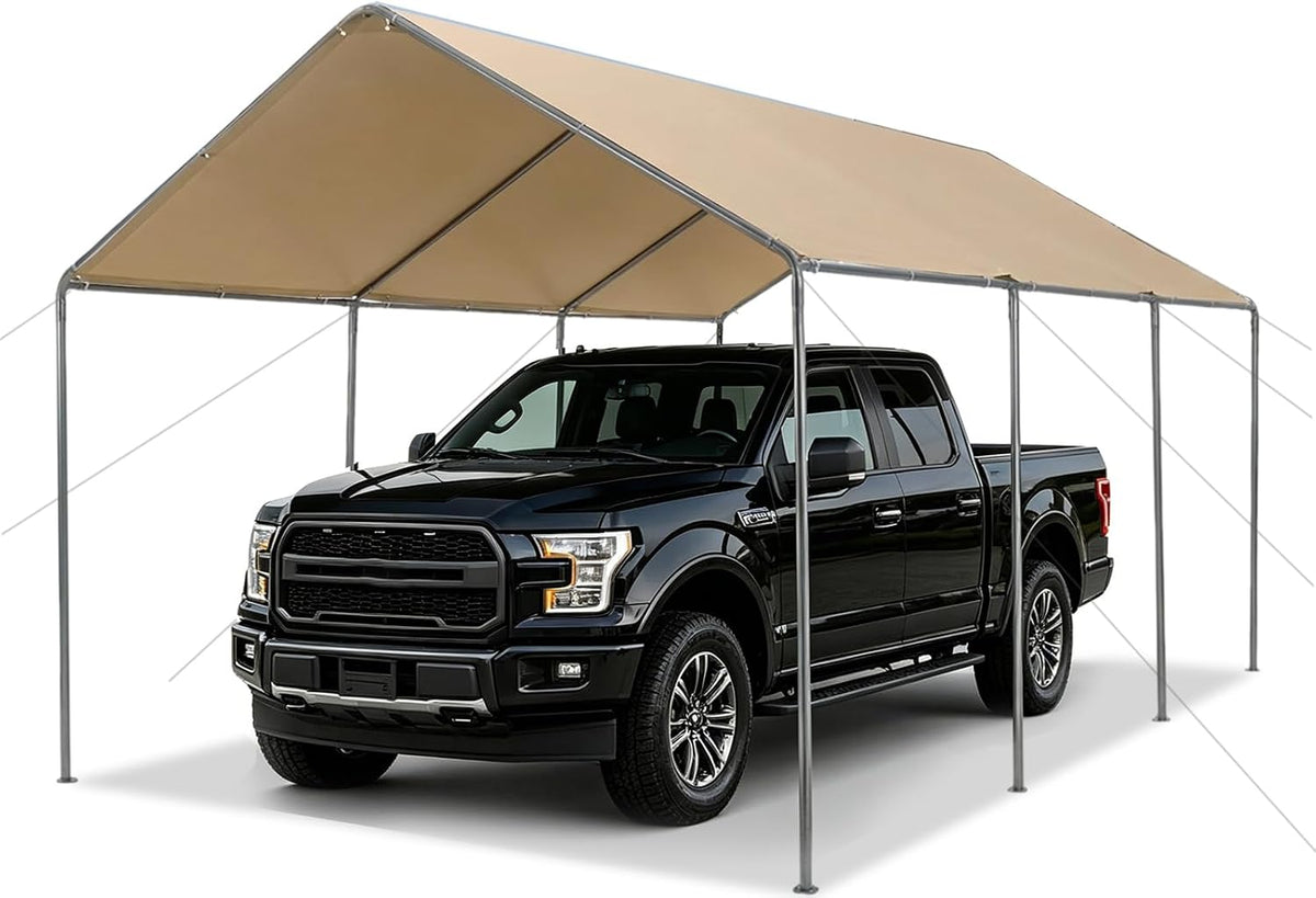 carport, 12x20ft heavy duty portable garage, car port, main product view